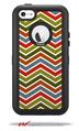 Zig Zag Colors 01 - Decal Style Vinyl Skin fits Otterbox Defender iPhone 5C Case (CASE SOLD SEPARATELY)