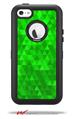 Triangle Mosaic Green - Decal Style Vinyl Skin fits Otterbox Defender iPhone 5C Case (CASE SOLD SEPARATELY)