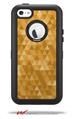 Triangle Mosaic Orange - Decal Style Vinyl Skin fits Otterbox Defender iPhone 5C Case (CASE SOLD SEPARATELY)