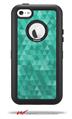 Triangle Mosaic Seafoam Green - Decal Style Vinyl Skin fits Otterbox Defender iPhone 5C Case (CASE SOLD SEPARATELY)