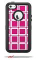 Squared Fushia Hot Pink - Decal Style Vinyl Skin fits Otterbox Defender iPhone 5C Case (CASE SOLD SEPARATELY)