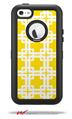 Boxed Yellow - Decal Style Vinyl Skin fits Otterbox Defender iPhone 5C Case (CASE SOLD SEPARATELY)