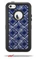 Wavey Navy Blue - Decal Style Vinyl Skin fits Otterbox Defender iPhone 5C Case (CASE SOLD SEPARATELY)