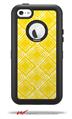 Wavey Yellow - Decal Style Vinyl Skin fits Otterbox Defender iPhone 5C Case (CASE SOLD SEPARATELY)