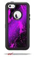 Halftone Splatter Hot Pink Purple - Decal Style Vinyl Skin fits Otterbox Defender iPhone 5C Case (CASE SOLD SEPARATELY)