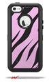 Zebra Skin Pink - Decal Style Vinyl Skin fits Otterbox Defender iPhone 5C Case (CASE SOLD SEPARATELY)