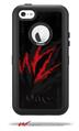 WraptorSkinz WZ on Black - Decal Style Vinyl Skin fits Otterbox Defender iPhone 5C Case (CASE SOLD SEPARATELY)
