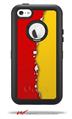 Ripped Colors Red Yellow - Decal Style Vinyl Skin fits Otterbox Defender iPhone 5C Case (CASE SOLD SEPARATELY)