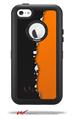 Ripped Colors Black Orange - Decal Style Vinyl Skin fits Otterbox Defender iPhone 5C Case (CASE SOLD SEPARATELY)