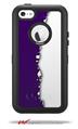 Ripped Colors Purple White - Decal Style Vinyl Skin fits Otterbox Defender iPhone 5C Case (CASE SOLD SEPARATELY)