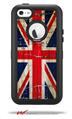 Painted Faded and Cracked Union Jack British Flag - Decal Style Vinyl Skin fits Otterbox Defender iPhone 5C Case (CASE SOLD SEPARATELY)