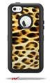 Fractal Fur Leopard - Decal Style Vinyl Skin fits Otterbox Defender iPhone 5C Case (CASE SOLD SEPARATELY)
