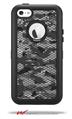 HEX Mesh Camo 01 Gray - Decal Style Vinyl Skin fits Otterbox Defender iPhone 5C Case (CASE SOLD SEPARATELY)