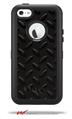 Diamond Plate Metal 02 Black - Decal Style Vinyl Skin fits Otterbox Defender iPhone 5C Case (CASE SOLD SEPARATELY)