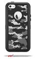 WraptorCamo Digital Camo Gray - Decal Style Vinyl Skin fits Otterbox Defender iPhone 5C Case (CASE SOLD SEPARATELY)