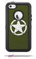 Distressed Army Star - Decal Style Vinyl Skin fits Otterbox Defender iPhone 5C Case (CASE SOLD SEPARATELY)