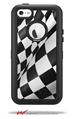 Checkered Racing Flag - Decal Style Vinyl Skin fits Otterbox Defender iPhone 5C Case (CASE SOLD SEPARATELY)