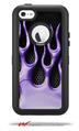 Metal Flames Purple - Decal Style Vinyl Skin fits Otterbox Defender iPhone 5C Case (CASE SOLD SEPARATELY)