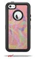 Neon Swoosh on Pink - Decal Style Vinyl Skin fits Otterbox Defender iPhone 5C Case (CASE SOLD SEPARATELY)