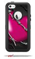 Barbwire Heart Hot Pink - Decal Style Vinyl Skin fits Otterbox Defender iPhone 5C Case (CASE SOLD SEPARATELY)