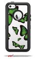 Butterflies Green - Decal Style Vinyl Skin fits Otterbox Defender iPhone 5C Case (CASE SOLD SEPARATELY)