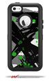 Abstract 02 Green - Decal Style Vinyl Skin fits Otterbox Defender iPhone 5C Case (CASE SOLD SEPARATELY)