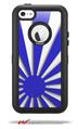 Rising Sun Japanese Flag Blue - Decal Style Vinyl Skin fits Otterbox Defender iPhone 5C Case (CASE SOLD SEPARATELY)