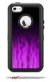 Fire Purple - Decal Style Vinyl Skin fits Otterbox Defender iPhone 5C Case (CASE SOLD SEPARATELY)
