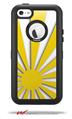Rising Sun Japanese Flag Yellow - Decal Style Vinyl Skin fits Otterbox Defender iPhone 5C Case (CASE SOLD SEPARATELY)