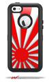 Rising Sun Japanese Flag Red - Decal Style Vinyl Skin fits Otterbox Defender iPhone 5C Case (CASE SOLD SEPARATELY)