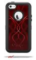 Abstract 01 Red - Decal Style Vinyl Skin fits Otterbox Defender iPhone 5C Case (CASE SOLD SEPARATELY)