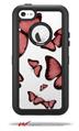 Butterflies Pink - Decal Style Vinyl Skin fits Otterbox Defender iPhone 5C Case (CASE SOLD SEPARATELY)