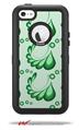 Petals Green - Decal Style Vinyl Skin fits Otterbox Defender iPhone 5C Case (CASE SOLD SEPARATELY)