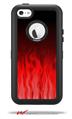 Fire Red - Decal Style Vinyl Skin fits Otterbox Defender iPhone 5C Case (CASE SOLD SEPARATELY)