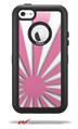 Rising Sun Japanese Flag Pink - Decal Style Vinyl Skin fits Otterbox Defender iPhone 5C Case (CASE SOLD SEPARATELY)