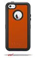 Solids Collection Burnt Orange - Decal Style Vinyl Skin fits Otterbox Defender iPhone 5C Case (CASE SOLD SEPARATELY)