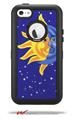 Moon Sun - Decal Style Vinyl Skin fits Otterbox Defender iPhone 5C Case (CASE SOLD SEPARATELY)