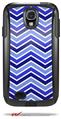 Zig Zag Blues - Decal Style Vinyl Skin fits Otterbox Commuter Case for Samsung Galaxy S4 (CASE SOLD SEPARATELY)