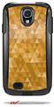 Triangle Mosaic Orange - Decal Style Vinyl Skin fits Otterbox Commuter Case for Samsung Galaxy S4 (CASE SOLD SEPARATELY)
