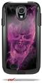 Flaming Fire Skull Hot Pink Fuchsia - Decal Style Vinyl Skin fits Otterbox Commuter Case for Samsung Galaxy S4 (CASE SOLD SEPARATELY)