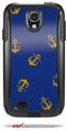 Anchors Away Blue - Decal Style Vinyl Skin fits Otterbox Commuter Case for Samsung Galaxy S4 (CASE SOLD SEPARATELY)