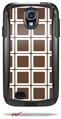 Squared Chocolate Brown - Decal Style Vinyl Skin fits Otterbox Commuter Case for Samsung Galaxy S4 (CASE SOLD SEPARATELY)