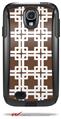 Boxed Chocolate Brown - Decal Style Vinyl Skin fits Otterbox Commuter Case for Samsung Galaxy S4 (CASE SOLD SEPARATELY)