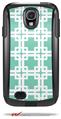 Boxed Seafoam Green - Decal Style Vinyl Skin fits Otterbox Commuter Case for Samsung Galaxy S4 (CASE SOLD SEPARATELY)