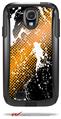 Halftone Splatter White Orange - Decal Style Vinyl Skin fits Otterbox Commuter Case for Samsung Galaxy S4 (CASE SOLD SEPARATELY)