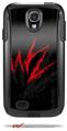 WraptorSkinz WZ on Black - Decal Style Vinyl Skin fits Otterbox Commuter Case for Samsung Galaxy S4 (CASE SOLD SEPARATELY)