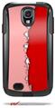 Ripped Colors Pink Red - Decal Style Vinyl Skin fits Otterbox Commuter Case for Samsung Galaxy S4 (CASE SOLD SEPARATELY)