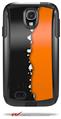Ripped Colors Black Orange - Decal Style Vinyl Skin fits Otterbox Commuter Case for Samsung Galaxy S4 (CASE SOLD SEPARATELY)