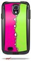 Ripped Colors Hot Pink Neon Green - Decal Style Vinyl Skin fits Otterbox Commuter Case for Samsung Galaxy S4 (CASE SOLD SEPARATELY)
