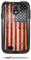 Painted Faded and Cracked USA American Flag - Decal Style Vinyl Skin fits Otterbox Commuter Case for Samsung Galaxy S4 (CASE SOLD SEPARATELY)